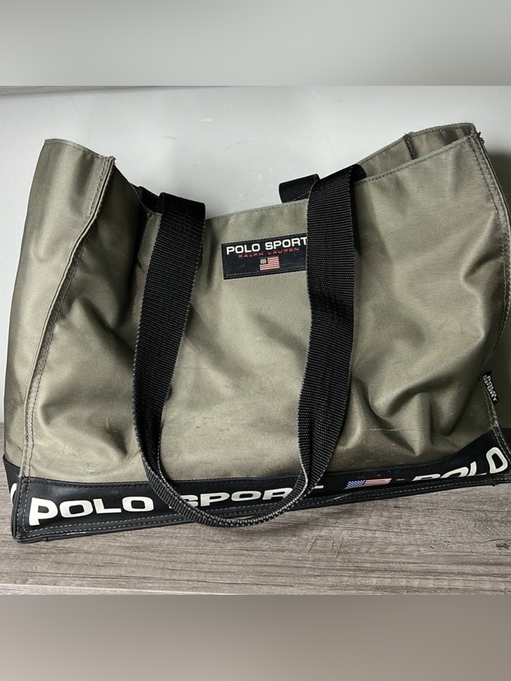 Polo by Ralph Lauren POLO SPORT 90s Olive Green & Black Bag
